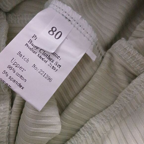 Rainbow and sage bellbottom pants with sash for headband  Sz 80 (9-12 months) - Picture 5 of 9